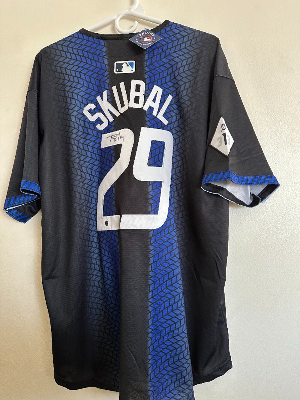 TARIK SKUBAL SIGNED DETROIT TIGERS AUTOGRAPHED NIKE JERSEY w/COA - XXL - 7-2